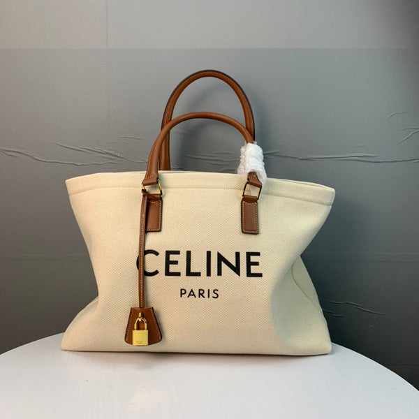 CL Cabas Tote 44cm Cream Canvas 142094