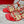 ROCKSTUD SANDAL WITH STRAPS IN CHERRY RED CALFSKIN
