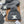 CE Hat Scarf Gloves Set Gray Knit Fur 475092