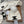 CE Hat Scarf Gloves Set White Knit Fur 475090