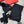LP Hat Scarf Gloves Set Black Knit Fur 475082