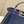 PEEKABOO ISEEU 33 IN NAVY BLUE GRAINED CALFSKIN SILVER HARDWARE