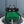 HM HERBAG ZIP 31 SEA GREEN AND BLACK CANVAS