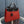 HM HERBAG ZIP 31 RED AND BLACK CANVAS