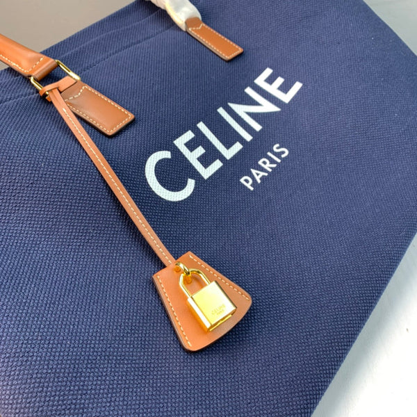 CL Cabas Tote 44cm Navy Blue Canvas 142095