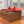 Suitcase Stripe Flat Sandals Red Maroon Leather