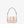 FENDI FENDACE BROOCH MINI 20 BAGUETTE BAG IN LIGHT PINK CALFSKIN