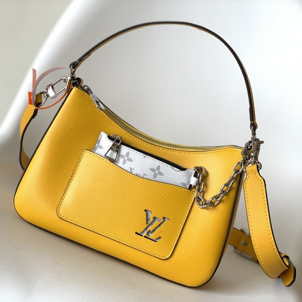LV Marelle 25cm Yellow Epi Grain Cowhide Metal HW