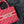 Small CD Book Tote 26.5cm Red Retro Style D Letter Embroidery