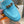 0Z MULE SKY CALFSKIN WITH PATTERN