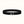 BOUCLE BELT BUCKLE & REVERSIBLE BLACK AND WHITE LEATHER STRAP 38MM SILVER HARDWARE