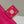 BAGUETTE WITH FF MOTIF 27 IN CERISH PINK SOFT LAMBSKIN GOLD HARDWARE