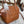 TRIOMPHE TOP HANDLE BAG 20 IN BRONZE BROWN CALFSKIN