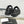 CC Low Sneaker Thick-Soled Black Rain Velvet Fabric