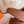 HM JUMBO BELT BUCKLE & REVERSIBLE CIDER ORANGE AND BLACK LEATHER STRAP 38 MM GOLD HARDWARE