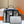 Herbag 31 Toile White Black Canvas Black Cowhide Leather