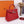 HM KELLY BAG 25 RED TOGO SILVER HARDWARE