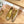 SL YVES LOGO SLIP ON METALLIC GOLD CALFSKIN AND MESH