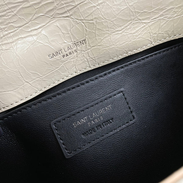 Niki Baby Shoulder Bag 28cm Old Ivory Glossy Leather 285475