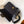 Fend Baguette Black Canvas Bag 27 with FF Embroidery Ghw