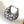 FENDIGRAPHY MINI 16 IN WHITE MIX BLACK SMOOTH CALFSKIN SILVER HARDWARE