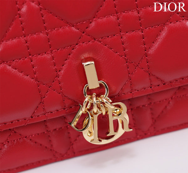 my cd mini 21 red lambskin
