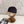 BAKER BOY CAP IN BLACK MIX CAMEL BROWN MONOGRAM JACQUARD FABRIC 136304