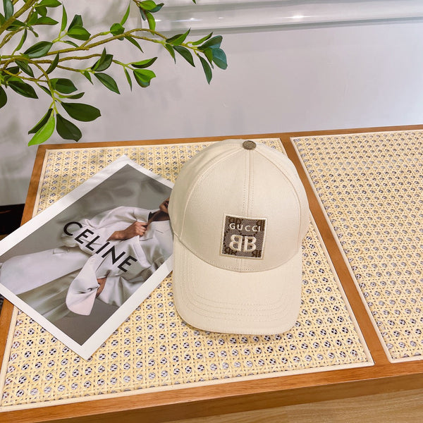 BASEBALL HAT IN BEIGE CREAM JACQUARD FABRIC 219951
