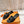 0RAN SANDAL BLACK LAMBSKIN ATTACH CRYSTALS