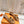 OASIS SANDALS BRIGHT ORANGE LAMBSKIN ATTACH CRYSTAL
