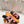 CHYPRE SANDAL BLACK AND BRIGHT PINK LAMBSKIN
