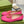 BLONDIE LOGO-PLAQUE LOAFERS IN BRIGHT PINK CALFSKIN