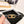 CL Gold 18mm Triomphe Enamel Black Cowhide 608384