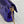 BAGUETTE MINI 19 IN GRAPE JELLY SEQUINS GOLD HARDWARE