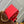 coussin pm 26cm red monogram empreinte calfskin