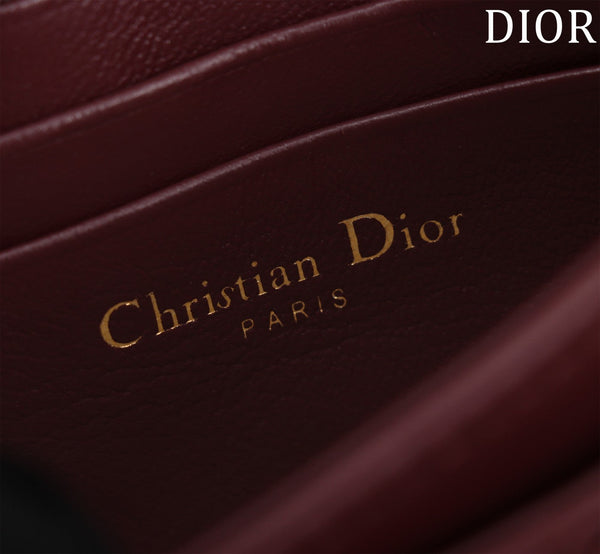 my cd mini 21 burgundy lambskin