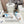FLOW RUNNER SNEAKER IN PALE GRAY MIX BLUE SUEDE AND SHEEPSKIN