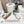 FLOW RUNNER SNEAKER IN PALE GRAY MIX BLUE SUEDE AND SHEEPSKIN