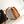 TEEN TRIOMPHE 18.5 WHITE BLUE MONOGRAM CANVAS BROWN CALFSKIN