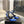 SL AYERS CRYSTAL SANDAL COBALT SATIN