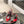 SL AYERS CRYSTAL SANDAL RED SATIN