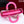 medium lady d-joy 26 pink lambskin