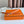 HM GAMMA BUCKLE & REVERSIBLE WHITE AND ORANGE LEATHER STRAP 13MM SILVER HARDWARE