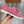 lp dot sole walk loafer pink red suede