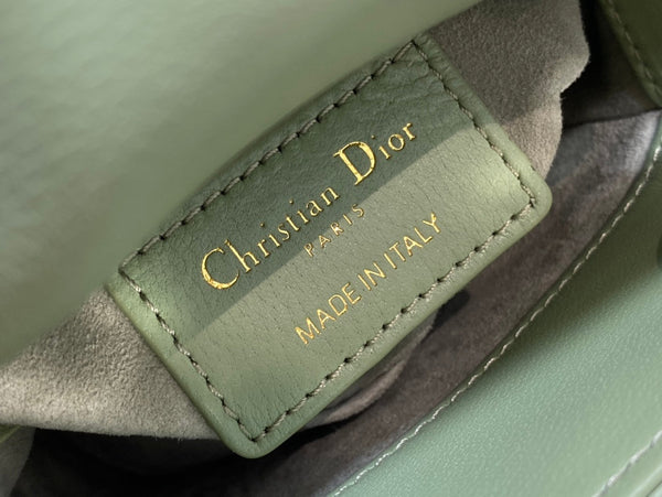 micro lady 12 green lambskin ghw