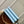 coussin pm 26cm cloud blue white monogram empreinte calfskin