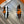 HM FLEX SLIP-ON SNEAKER BLACK AND ORANGE WOVEN FABRIC