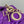 LADY 17 IN VIOLET PURPLE LAMBSKIN WITH CANNAGE PATTERN