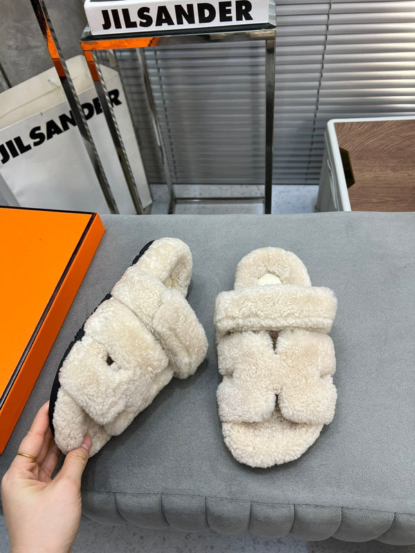HM Chypre Sandal White Fleece Wool 953870