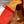 HM PICOTIN LOCK 22 ORANGE AND RED TOGO LEATHER